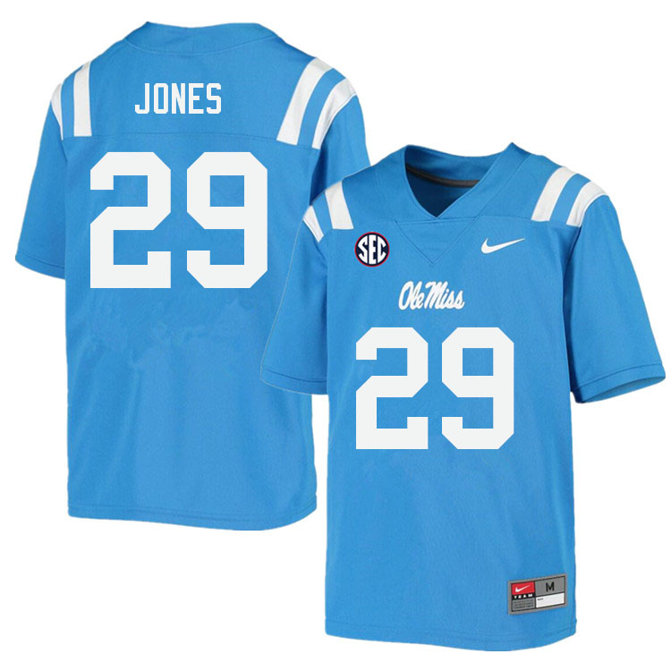 Men #29 Matt Jones Ole Miss Rebels College Football Jerseys Sale-Power Blue